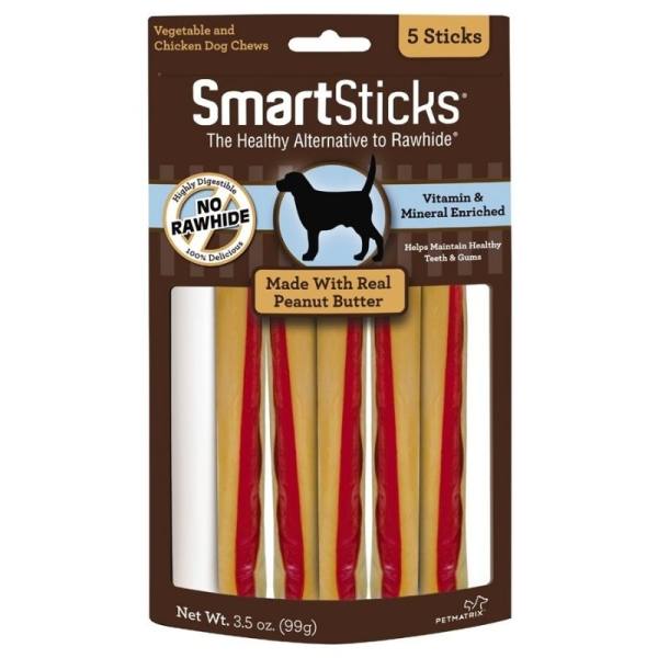 Bâtonnets SmartSticks au beurre d'arachide pour chiens