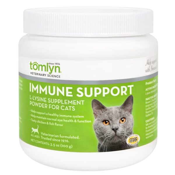 Poudre de L-Lysine 100 g - Support Immunitaire pour chat - Tomlyn