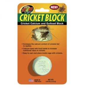 Cricket Block, nourriture et supplément de calcium pour les grillons d'élevage - Zoo Med
