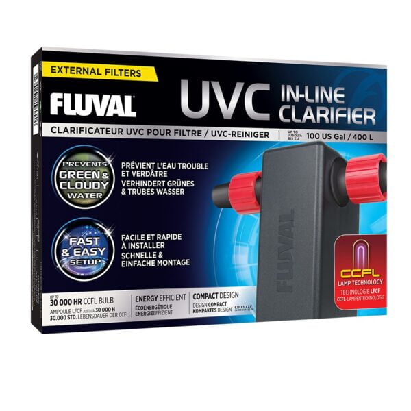 Clarificateur UVC Fluval pour filtre, jusqu’à 100 gal US