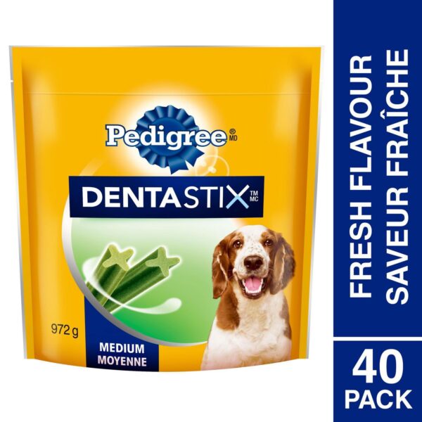 Dentastix pour chien de moyenne race, saveur fraîche - Pedigree