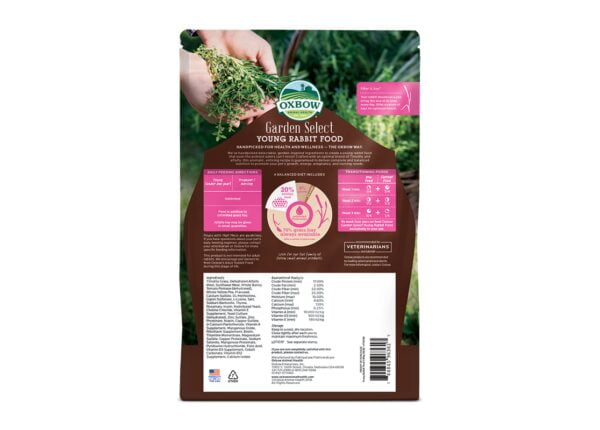 Oxbow Garden Select - Nourriture pour Lapin Juvénile - 4 lbs