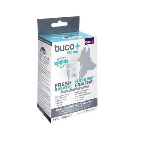 Buco+ Soin Dentaire Sans Brossage pour Chiens et Chats - Baci+