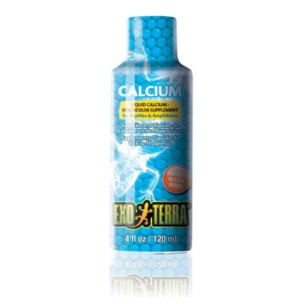 Supplément Liquide de Calcium pour Reptile, 120ml - Exo Terra