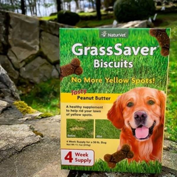 Biscuits GrassSaver pour chiens, 315g. - Gardez votre pelouse bien verte - Naturvet