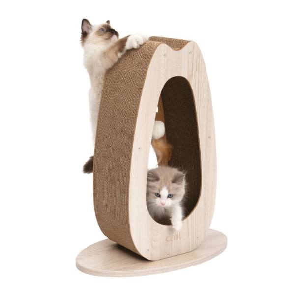 Catit PIXI Scratcher with Replaceable Cardboard, Tall