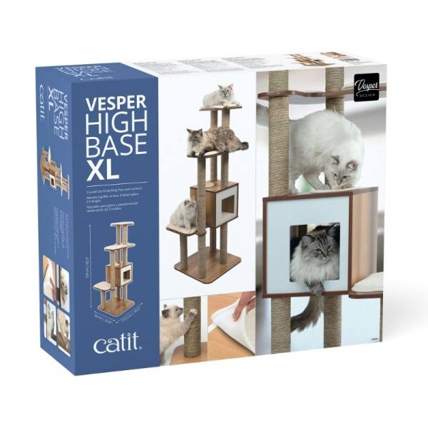 Vesper High Base XL 5-level Cat Scratching Post  - Catit