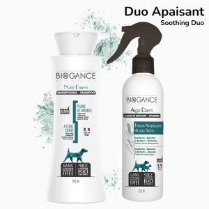 Duo Apaisant pour Peaux Atopiques - Shampoing Nutri Derm + Vaporisateur Algo Derm - Biogance